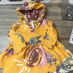 Matilda Jane Baby Tiny Living Hooded Dress Size 6-12 Months . Has Stain and Hole